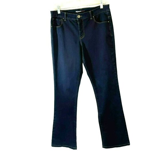Style & Co Jeans Women's Size 10 Tummy Control Modern Bootcut Dark Wash Stretch - Picture 1 of 15